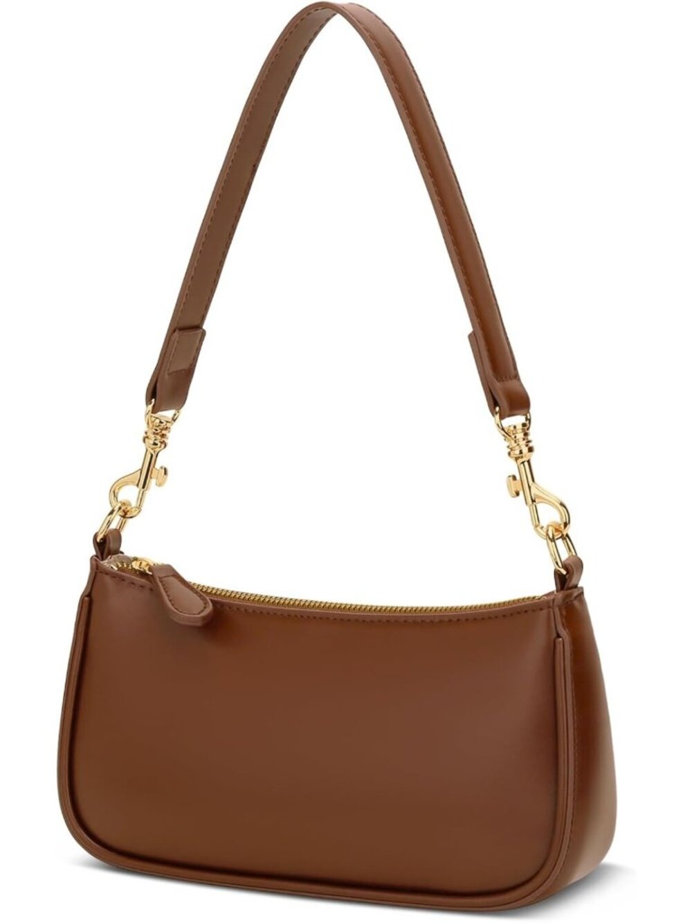 Chic Mini Black Shoulder Bag for Women - Stylish Zipper Closure Purse